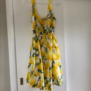 Anne Klein lemon eyelet summer dress
